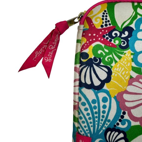 Lilly Pulitzer Chiquita Bonita Multicolor Shell Print Soft Zippered Tablet Case - Picture 3 of 6